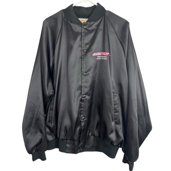 Vintage 80s Sonic Performance Power Boats Satin Racing Jacket Men’s XL CLEAN - Picture 2 of 9